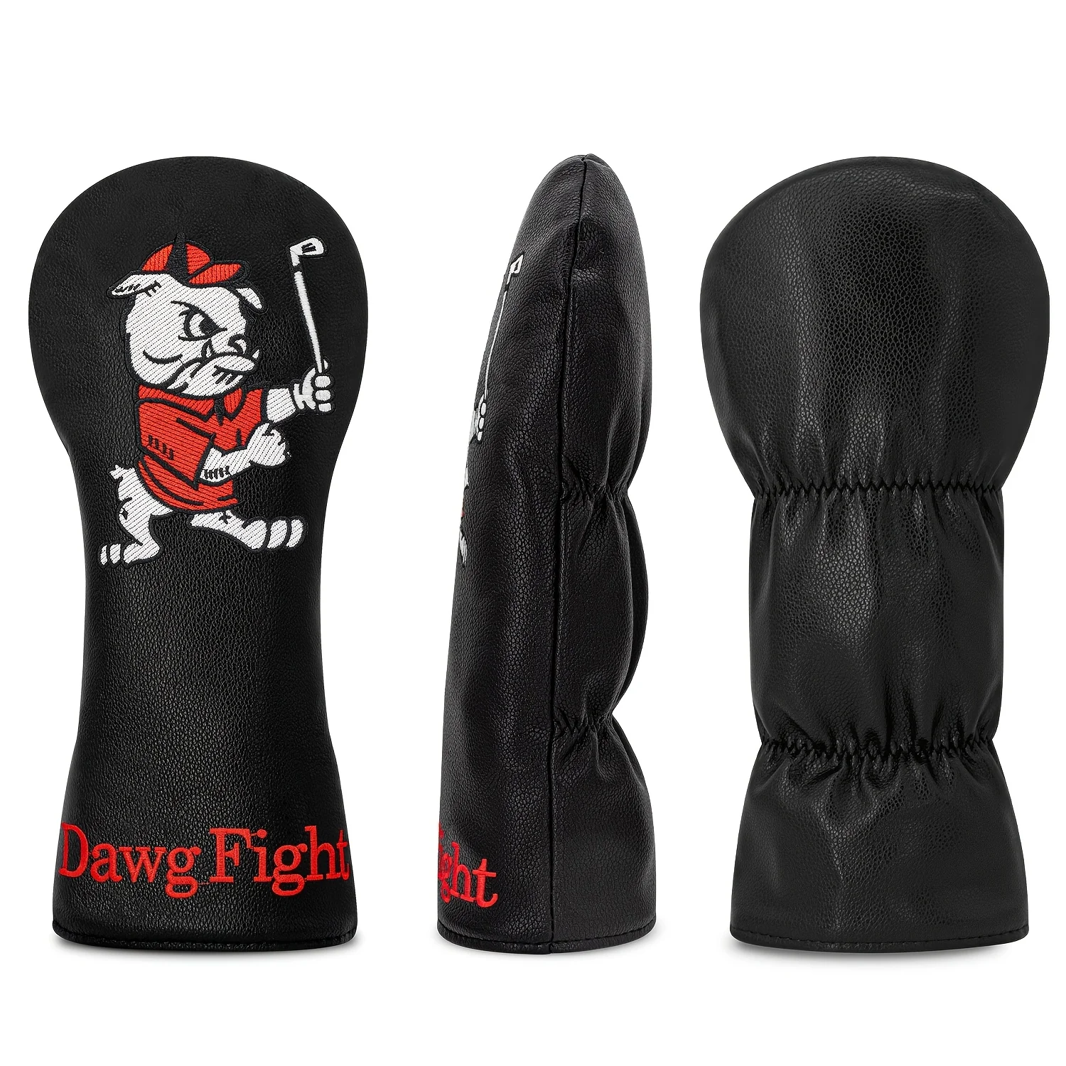 Pug Pattern Golf Head Covers, Durable And Stylish Golf Club Protector, Fits Driver Fairway Wood And Hybrid Clubs - view 3