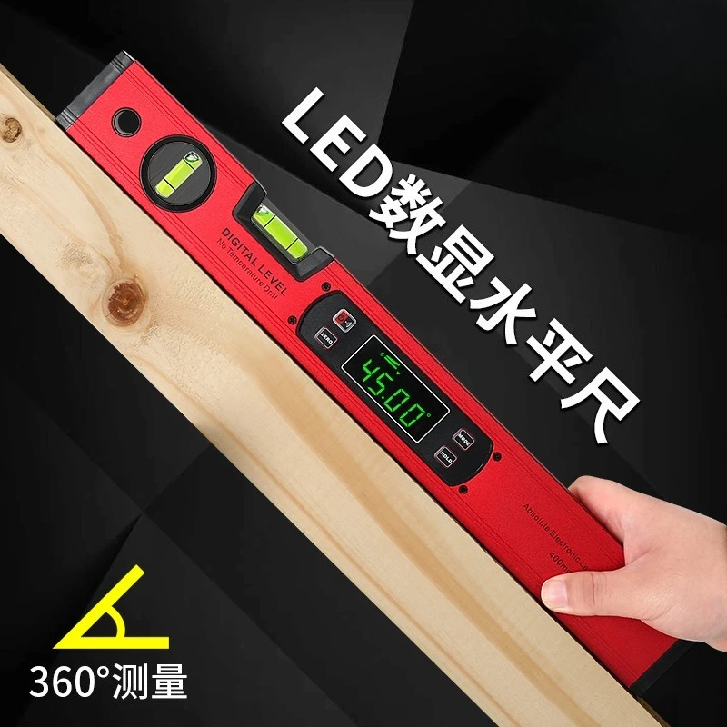 400mm Electronic Digital Level Inclinometer Slope Angle Meter Measuring Tool for Woodworking Construction