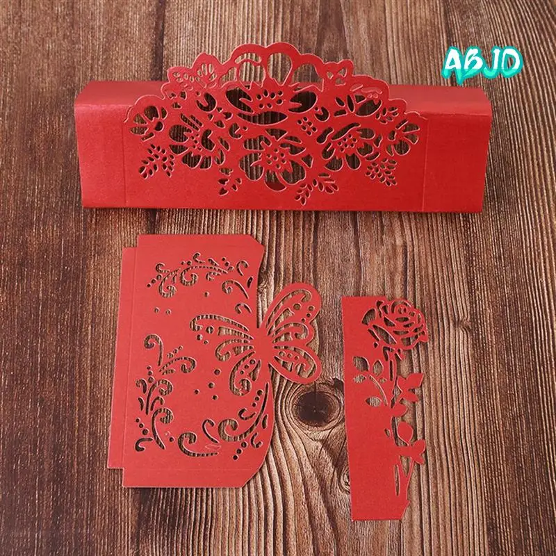 

ABJO-Металлический штамп для резки DIY штамп из углеродистой стали кружево приглашение