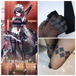Zenless Zone Zero Ellen Joe Cosplay Black stockings Pantyhose Anime Peripheral Costumes Matching Stockings Role Play Socks