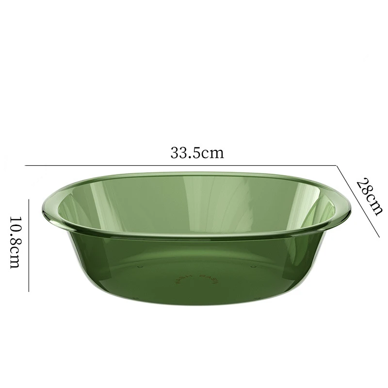 Thickened Washbasin for Household Use, Plastic Washbasin for Student Dormitories, Foot Washing and Laundry Basin, Baby Washbasin