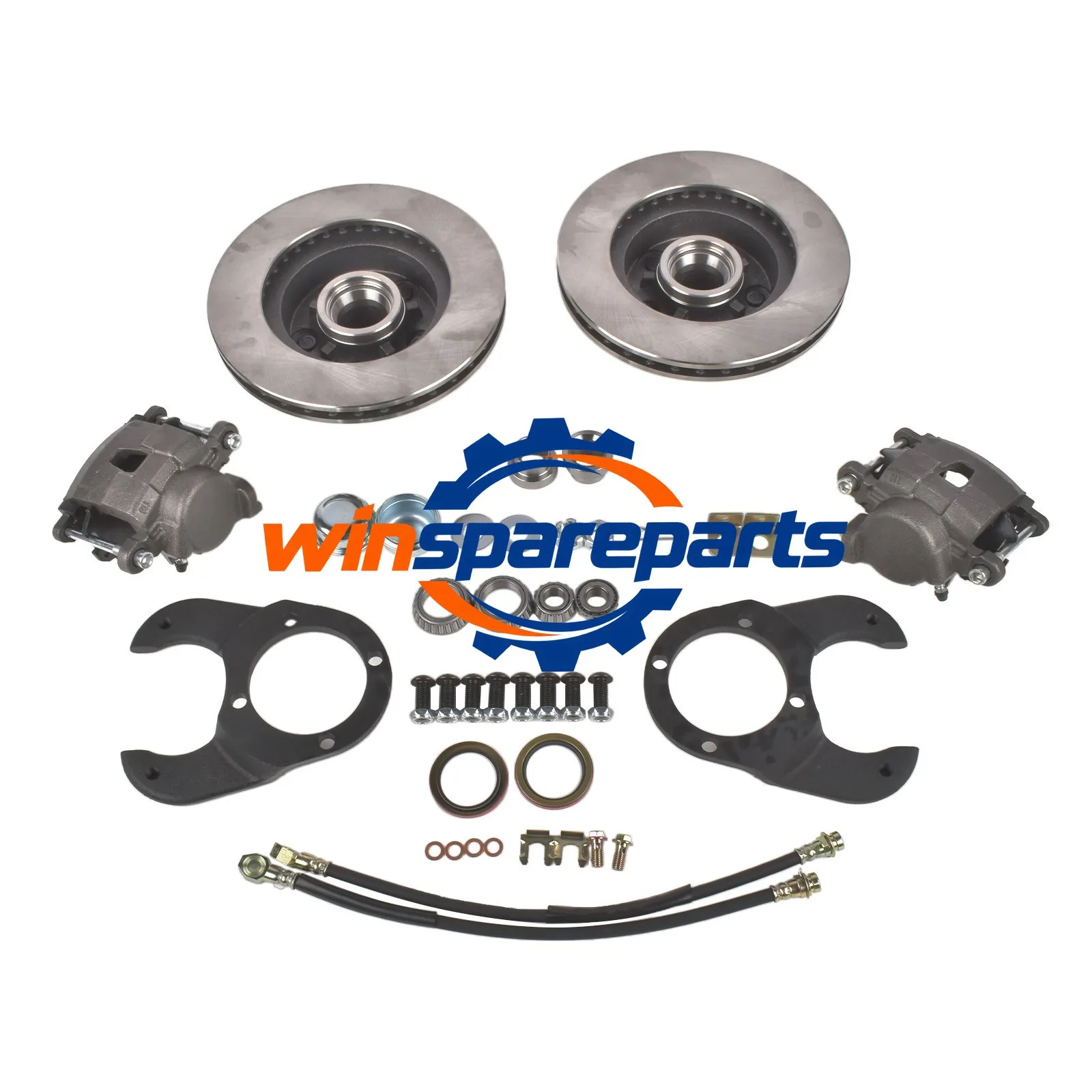 For Ford 1937-1948 Spindle 5 On 4-1/2 NEW Disc Brake Kit 11 Inch, Metric Caliper