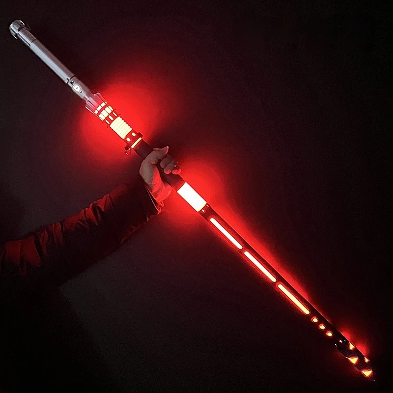 New Punkstyle Metal Diy Pixel Lightsaber Beating Lightsaber Skeleton Scabbard Display Long Set Cosplay With Set Accessories Toy view 2
