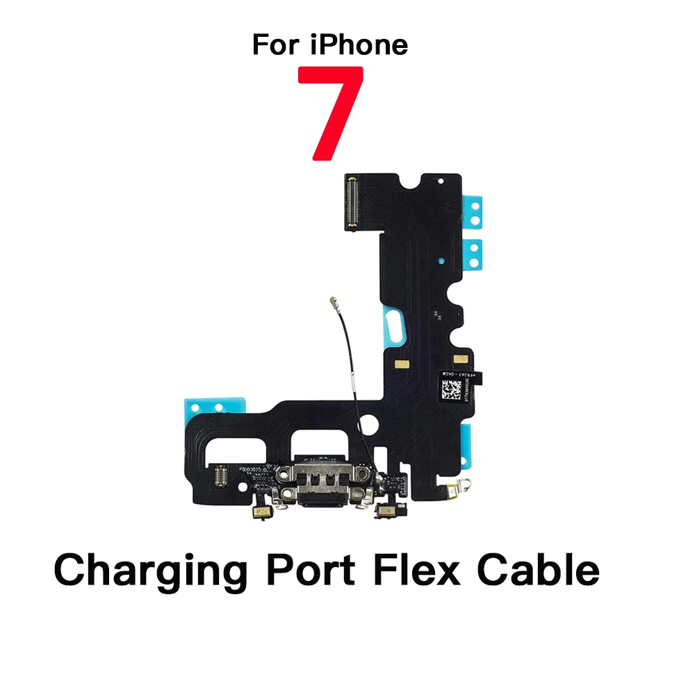 Inner Parts Replacement For iPhone 7 Front Camera Charging Dock Home Button Power Volume Flex Cable Ear Speaker Screws Bracket