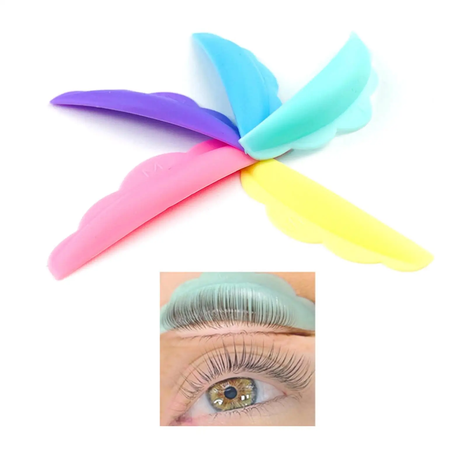 5 Pairs Diferrent Curlness Lash Perm Separator for Perming Semi Permanent