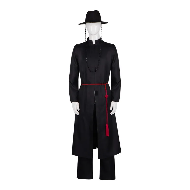 

KPOP Man Cosplay Dress Long Black Jacket Pants Outfits Halloween Carnival Party Outfits Role Play Suit for Adults