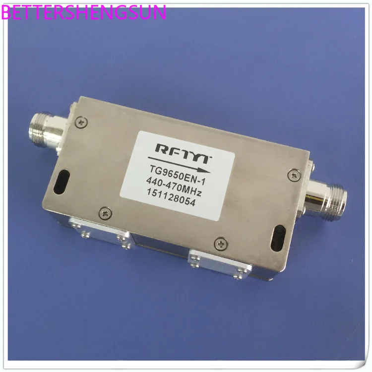 440-470MHz Dual Junction Isolator For UHF VHF Radio TV FM Digital TV Frequency Transmission RF Isolator Integrated Circuit