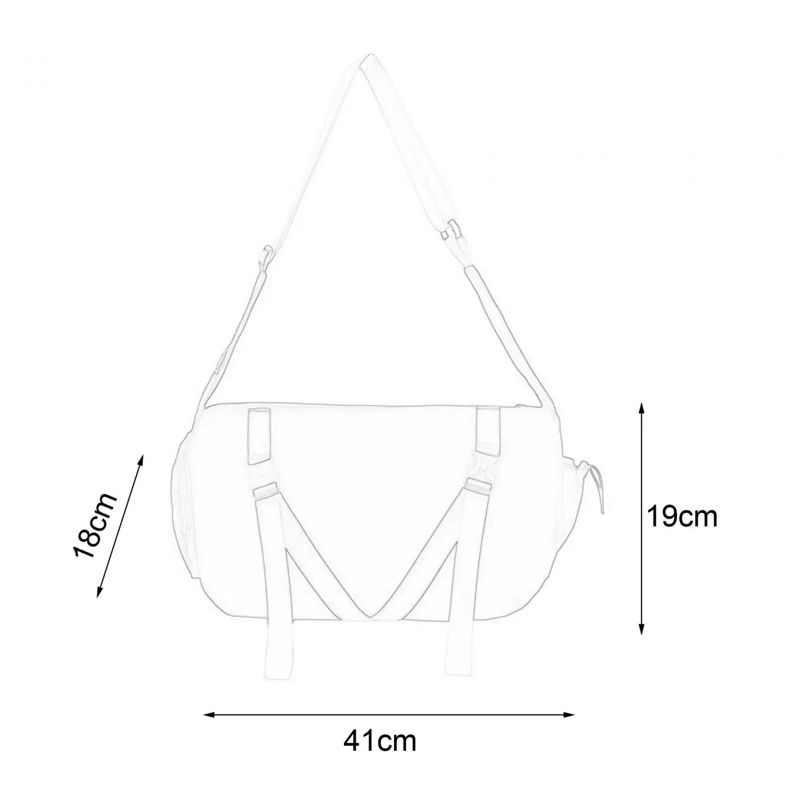 Bolsa de ombro crossbody masculina, sacola com zíper, compras e férias no verão