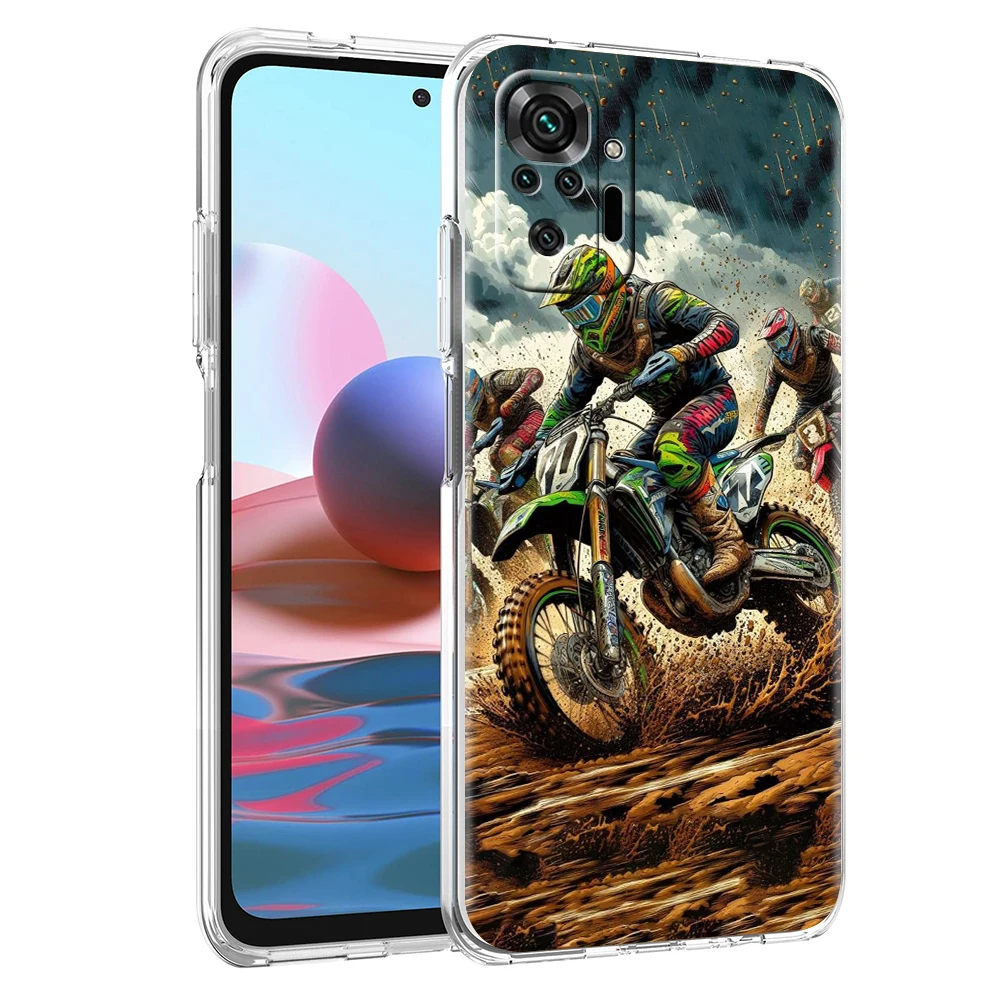 حافظة هاتف شفافة لهاتف Redmi 14C 13C 12C 10C Note 14 13 12 11 K40 K50 Plus Pro 4G 5G غطاء ناعم شل حقائب Fundas للدراجات النارية