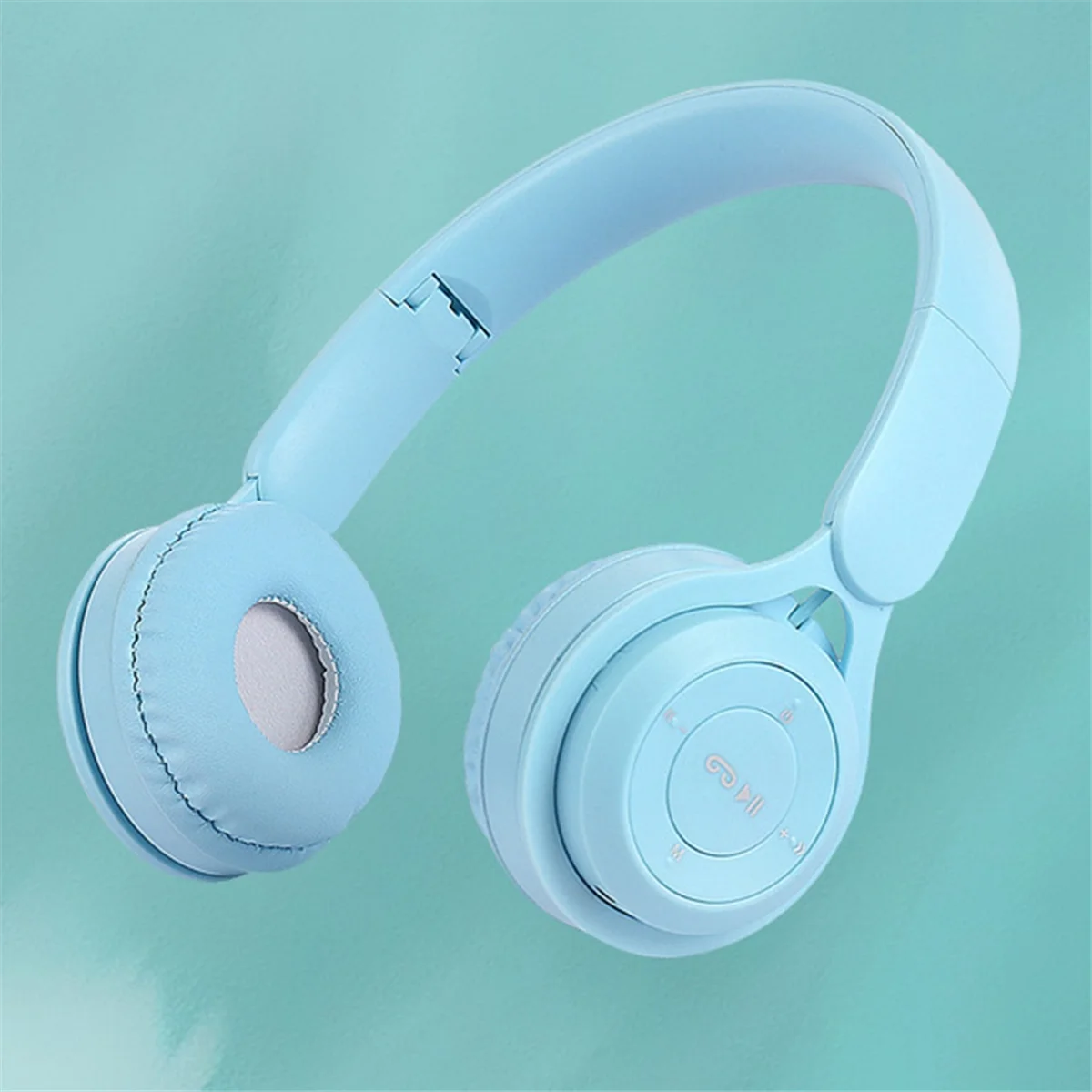 Diadema Auriculares Bluetooth Y08 Auriculares inalámbricos Bluetooth Auriculares portátiles plegables para niños Azul