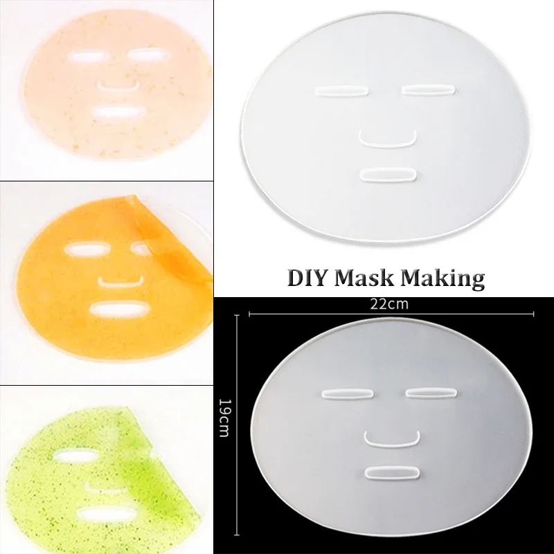 Molde de silicona transparente para mascarilla, bandeja para hacer mascarillas, placa reutilizable DIY para máquina de mascarillas de frutas y verduras, 1 piezas