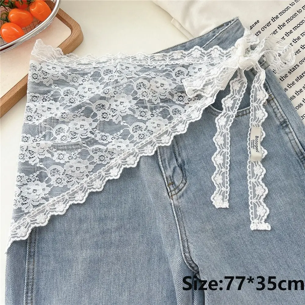 ใหม่เส้นใยโพลีเอสเตอร์ลูกไม้ครึ่งกระโปรงซ้อนนุ่มก้นผ้าม่านกระโปรงผ้ากันเปื้อนขนาดเล็กผู้หญิง