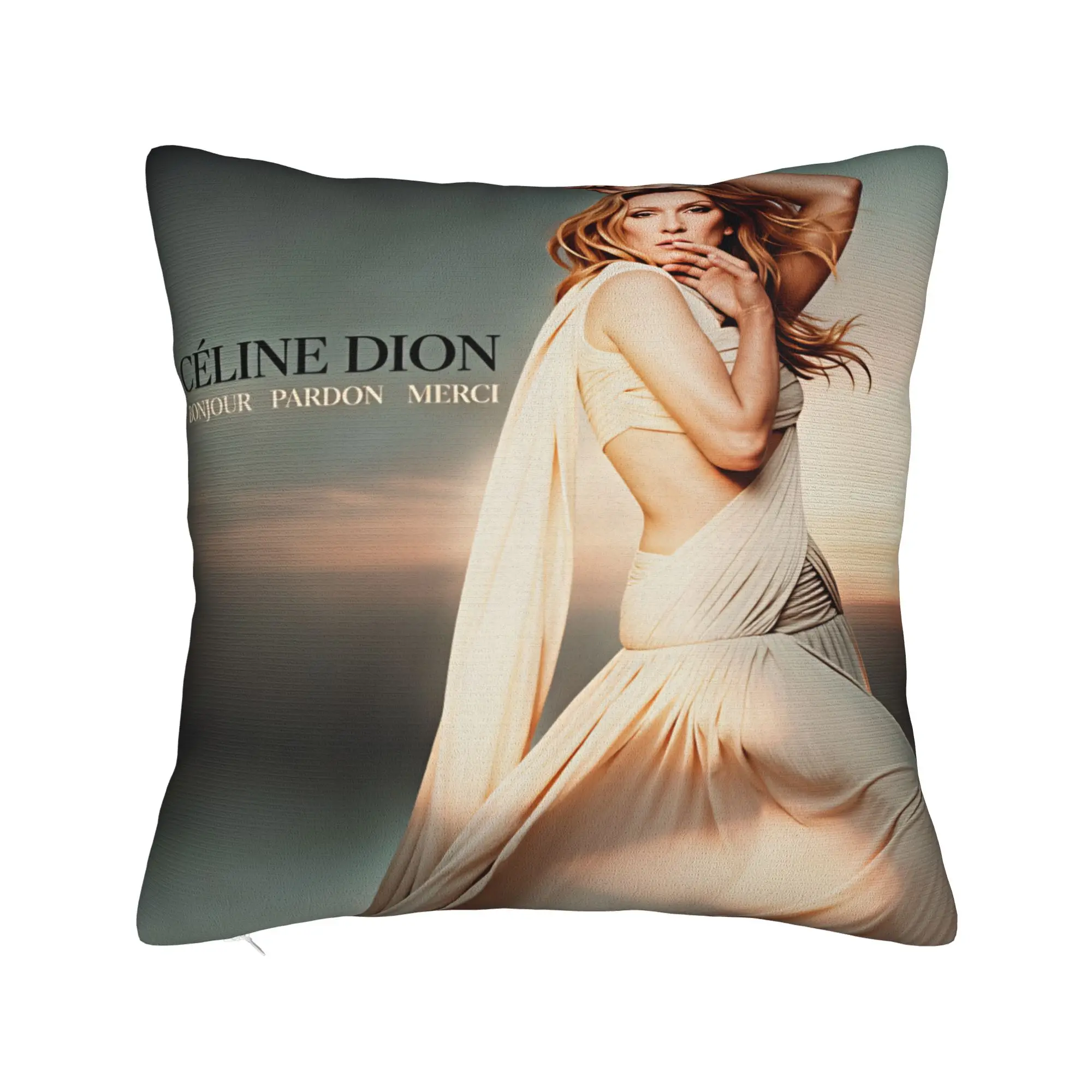 Pillow Cover Celines Dions Paris 2026  Novelty Pillow Case For Couch Sofa Bedroom Pillowcases