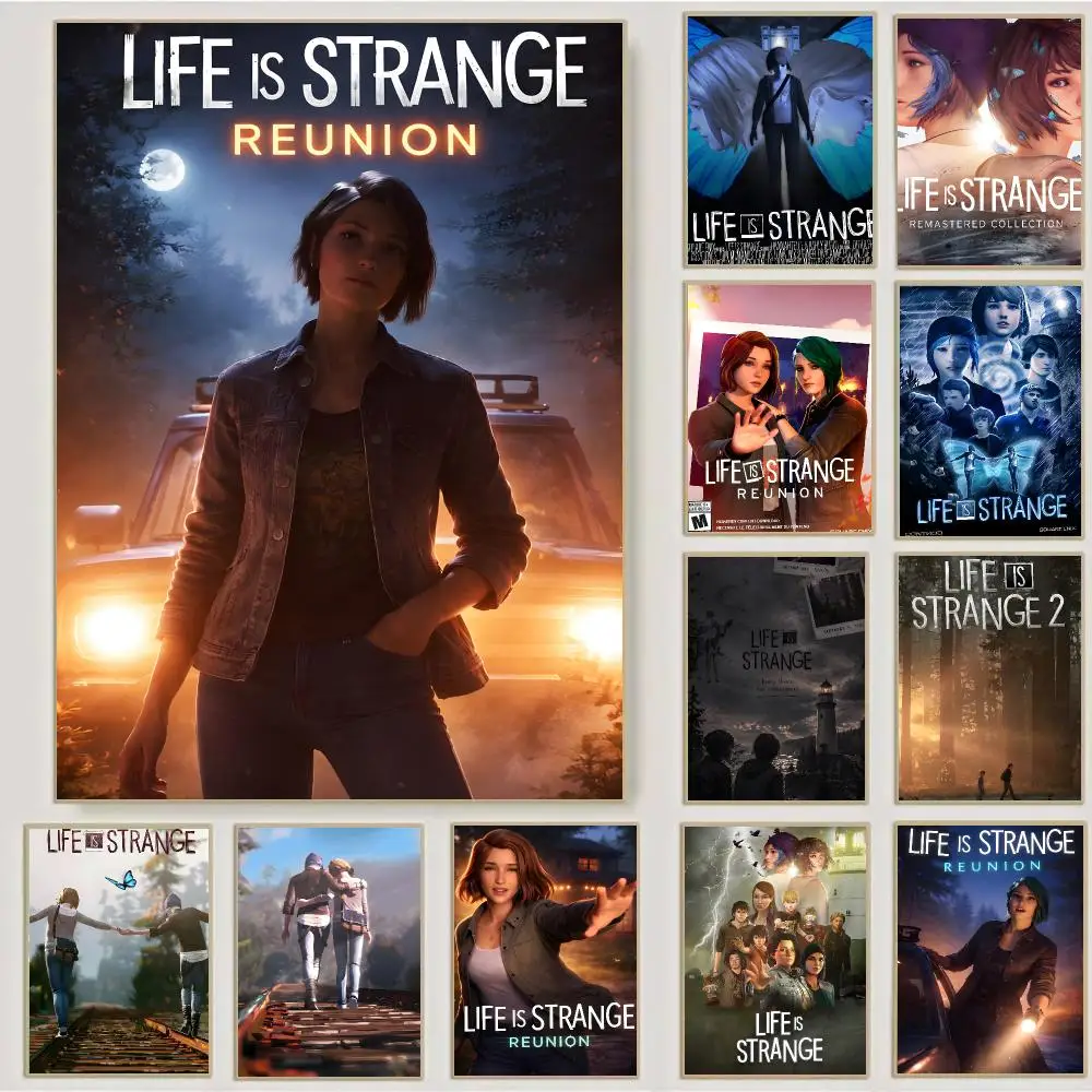 Game L-Life Is Strange Poster Waterproof Sticky Wall Art Print For Bedroom Living Room Hallway Bar Home Decor