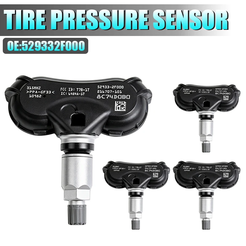 Tire Pressure Monitoring System Sensor 529332F000 Replacement For Hyundai Genesis Sonata KIA 315MHZ Replaces For 52933-2F000