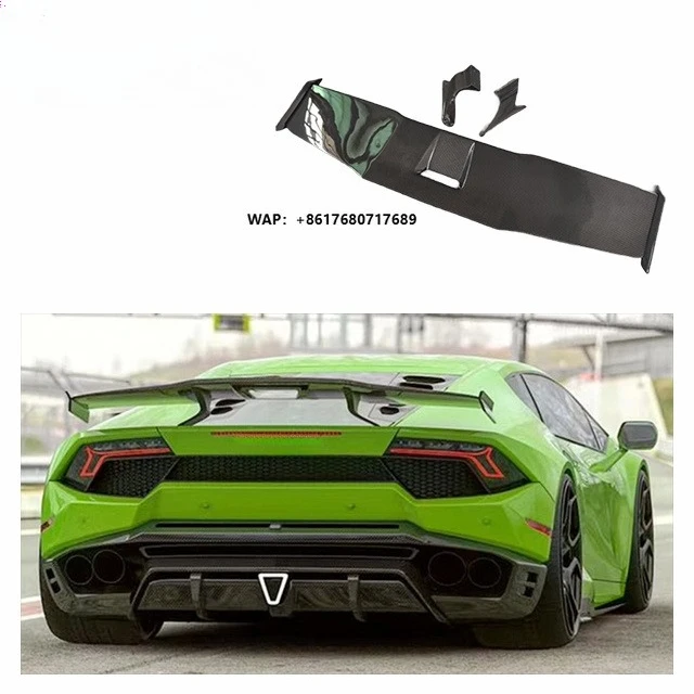 Carbon Spoiler for Huracan LP580 LP610 EVO Upgrade SD Style Body Kit Carbon Fiber Spoiler