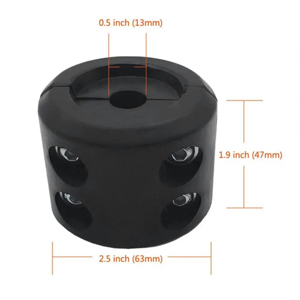 Truck Winch Stopper Rubber Winch Stopper Mini Towing Hook Protector Easy Installation Vehicle Accessories for Truck Atv Utv Suv