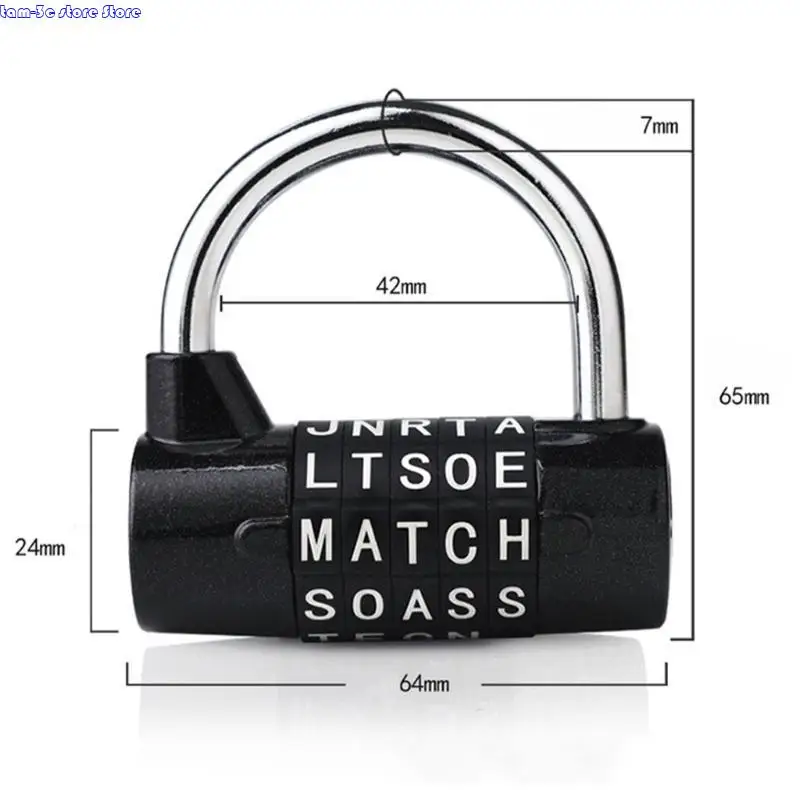 D0UA 도어 핸들 스토리지 캐비닛 수하물 콤비네이션 잠금을위한 비밀번호 잠금