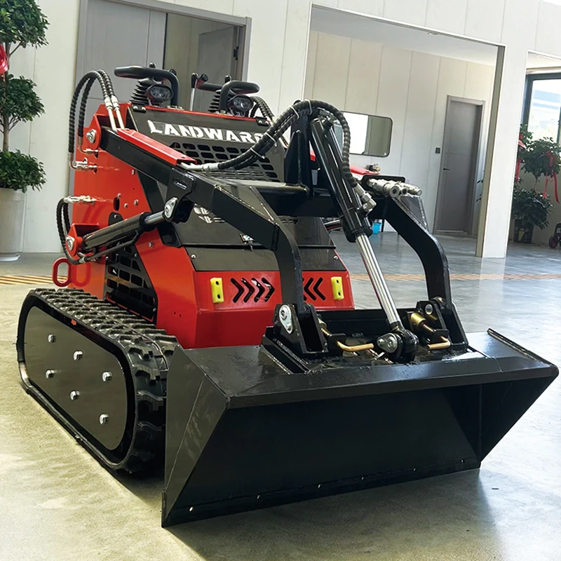 Multifunctional Crawler Skid Steer Loader Wholesale High Power 4WD Loading Transport Vehicle Household Small Loader Customized