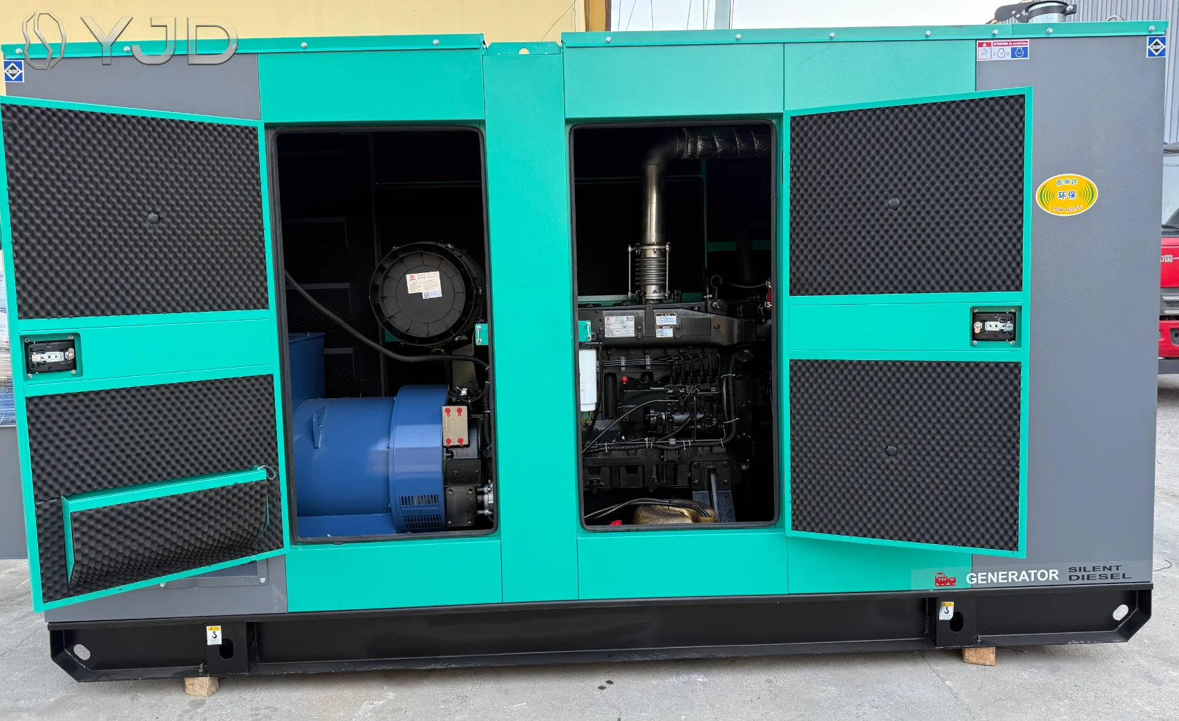Weic-hai WP10D320E200 320KW 400KVA Silent Canopy Type Diesel Generator Brushless Alternator Remote Start Remote Control 50Hz