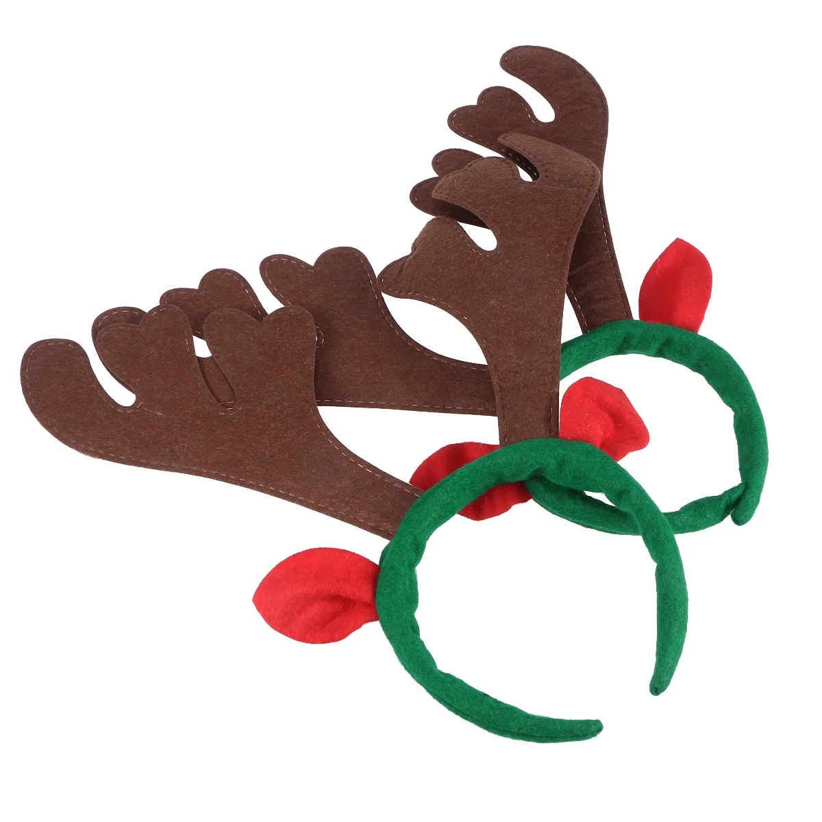 4 Pcs Christmas Headband Antlers Hair Bands Party Hoop Headdress Headwear for Headgear