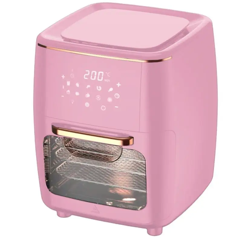 

-Для фритюрницы с цифровым ЖК-дисплеем, 1700 Вт, фритюрница с сенсорным управлением, большая емкость, 12 л, 15 л, безмасляная фритюрница, духовка и