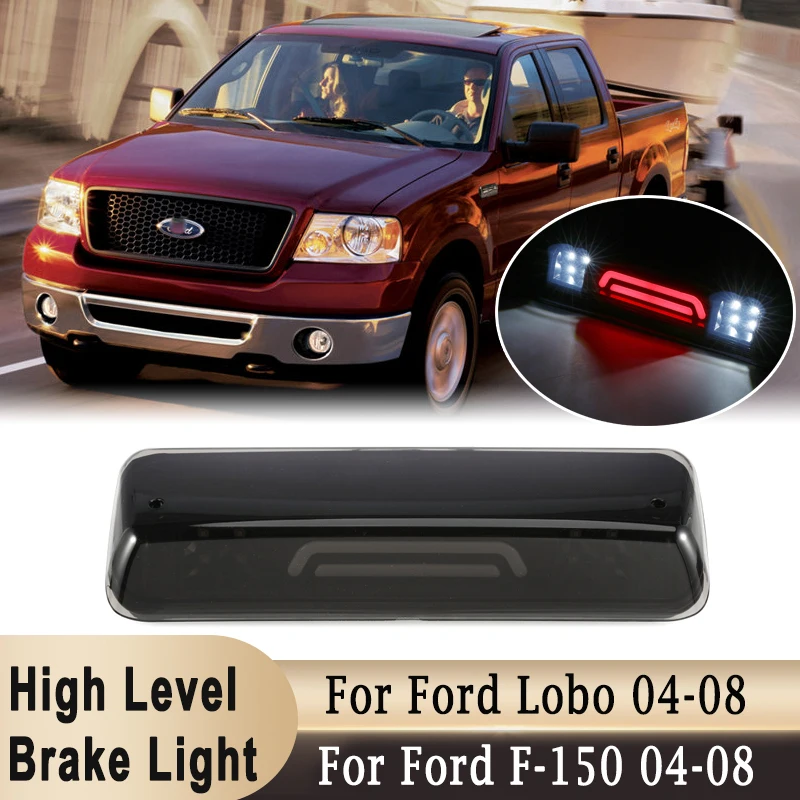 Tylne światło hamowania wysokiego poziomu czarne szkła 3. Światło ładunkowe do Ford F150 / Lobo 2004-2008 do Ford Explorer Sport Trac 2007-2010