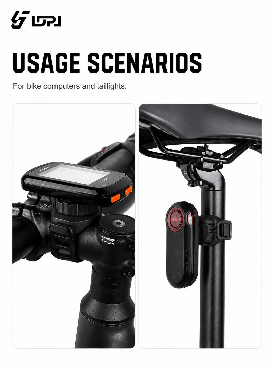 LDPJ Garmin Fahrrad-Lenkercomputerhalterung 360° ° Drehbarer Fahrradcomputer-Halter Schnellverschluss MTB Stoppuhr-Ständer – Detail 3