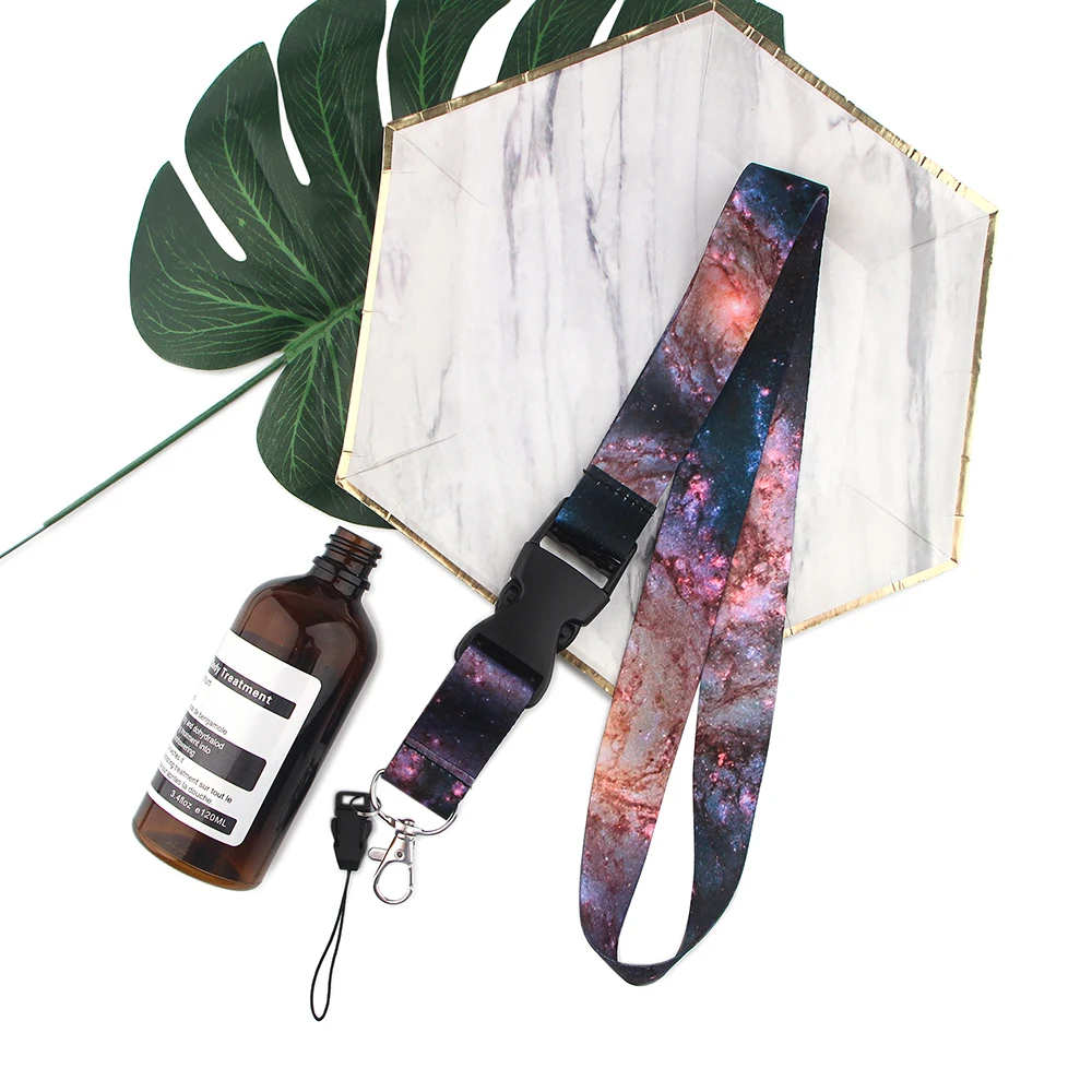 5개 세트 예쁜 별이 빛나는 하늘 로프 스트랩 버클 키체인 랜야드 자동차 오토바이 열쇠 분실 방지 걸이 로프 액세서리 선물