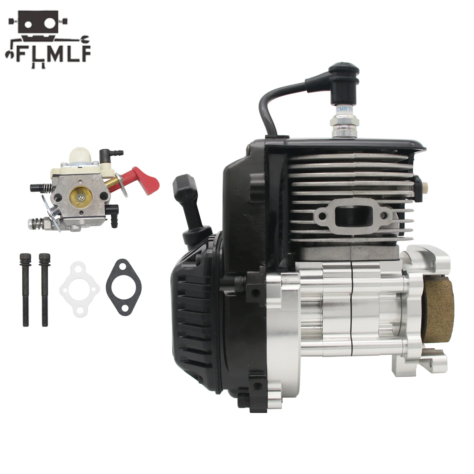 Rc Car 2-Stroke 4-Bolt 38CC Engine with WT-1191 Carburetor for 1/5 Hpi Rofun Km Rovan Baja LT FG DBXL GoPed Redcat Truck Parts