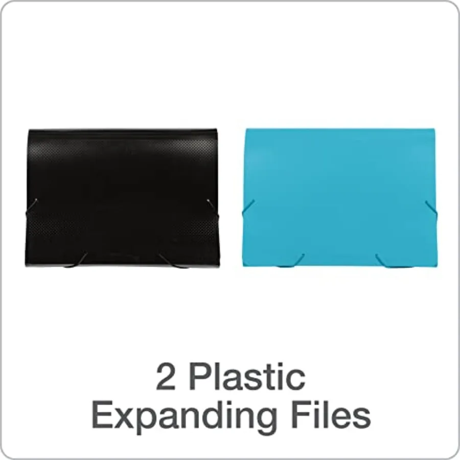ملف توسيع بلاستيك أكسفورد 7 منظم ملفات الجيب مع سلك رفرف لمجلد الأكورديون الورقي بحجم الرسالة مع علامات تبويب متينة B