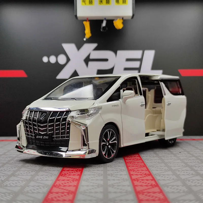 

1:24 Die Cast Alphard MPV Car Model Alloy Diecasts & Toy Supercar Collectibles Kids Toys Simulation Car