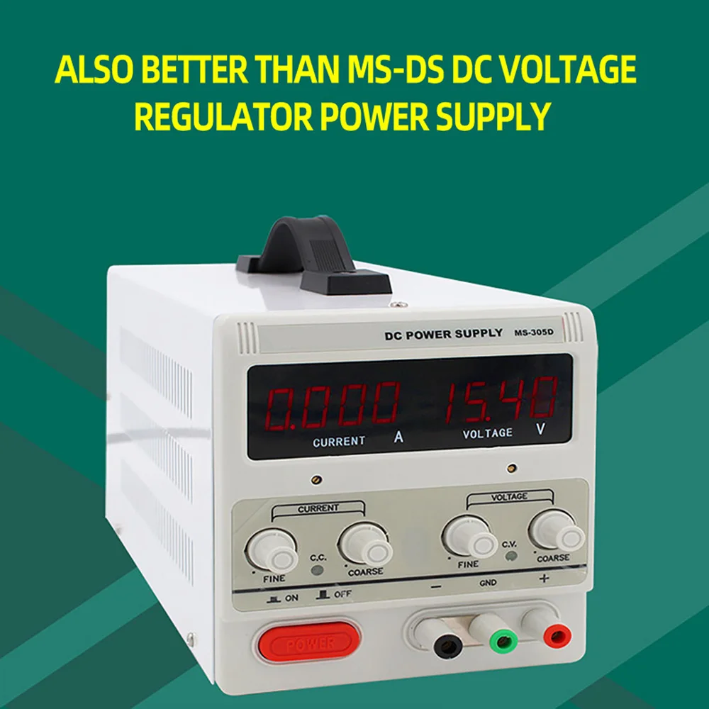 

MS-DS DC Power Supply Adjustable Digit Display Mini Laboratory Power Supplies Voltage Regulator 15V 5A 10A 20A 30V 5A