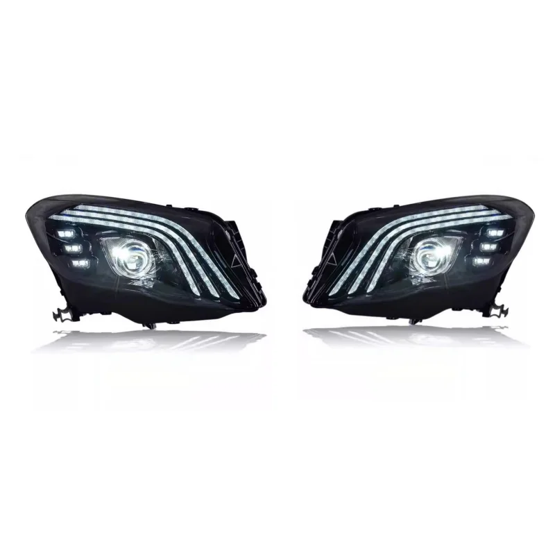 

1 Pair LED Headlight for Mercedes Benz GLA 2016-2019 Maybach modified LED Lens Daytime running light Turn signal Hight Low beam