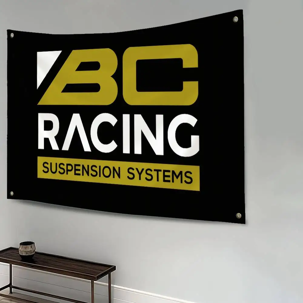 BC R-Racing Flag Polyester Printed Banner For Decor Tapestry Dorm Room Bedroom - view 2