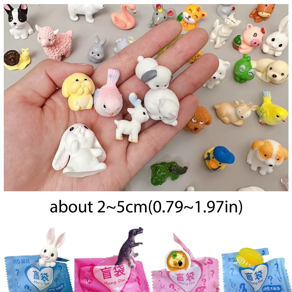 Mini sac ennemi d'emballage indépendant, style aléatoire, boîte ennemi Kawaii, ours, chien, modèle animal, jouet, faveurs de fête d'anniversaire, petit cadeau