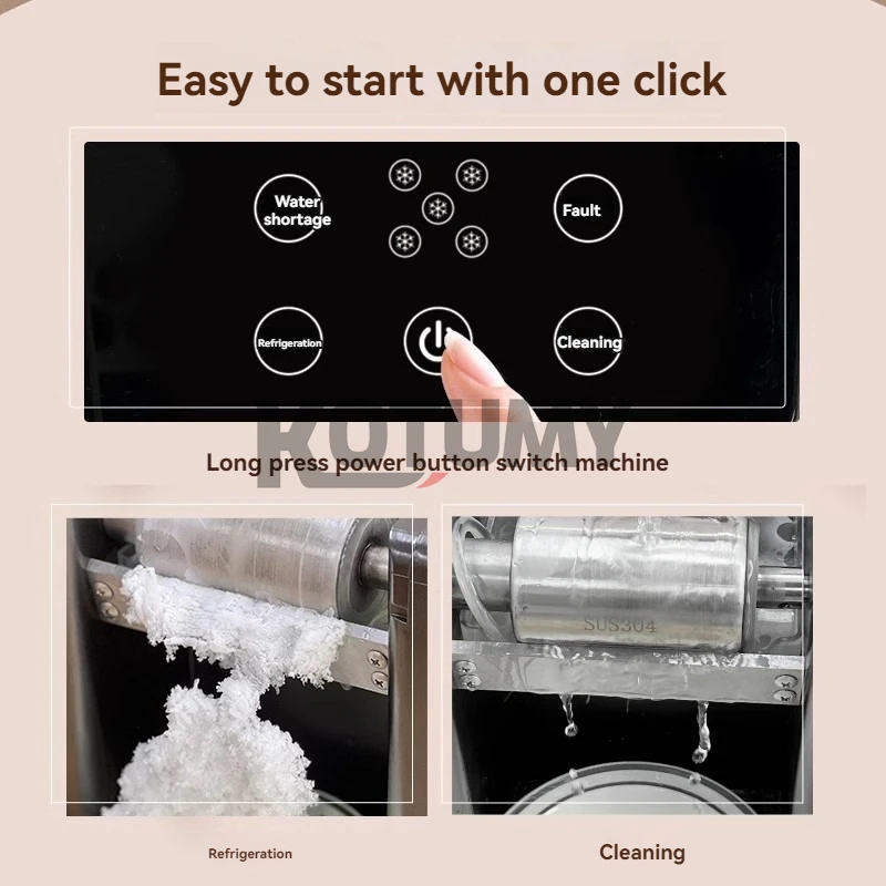 Automatic Snowflake Ice Maker Snow Cone Maker Machine Ice Shaving Machine Household Ice Crusher images - 6