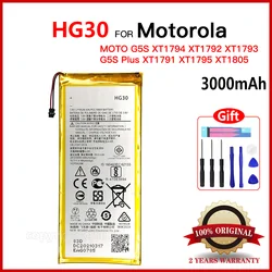 100% NEW Original 3000mAh HG30 Rechargeable Battery For Motorola Moto G5S Plus Dual XT1791 XT1792 XT1793 XT1794 XT1795 Battery