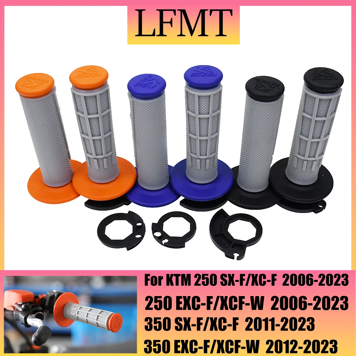 

Motorcycle Handlebar Lock-on Grips Tube For KTM SXF XCF EXCF XCFW EXC 250 300 350 450 500 2006-2023 For Husqvarna TC TE TX FC FX