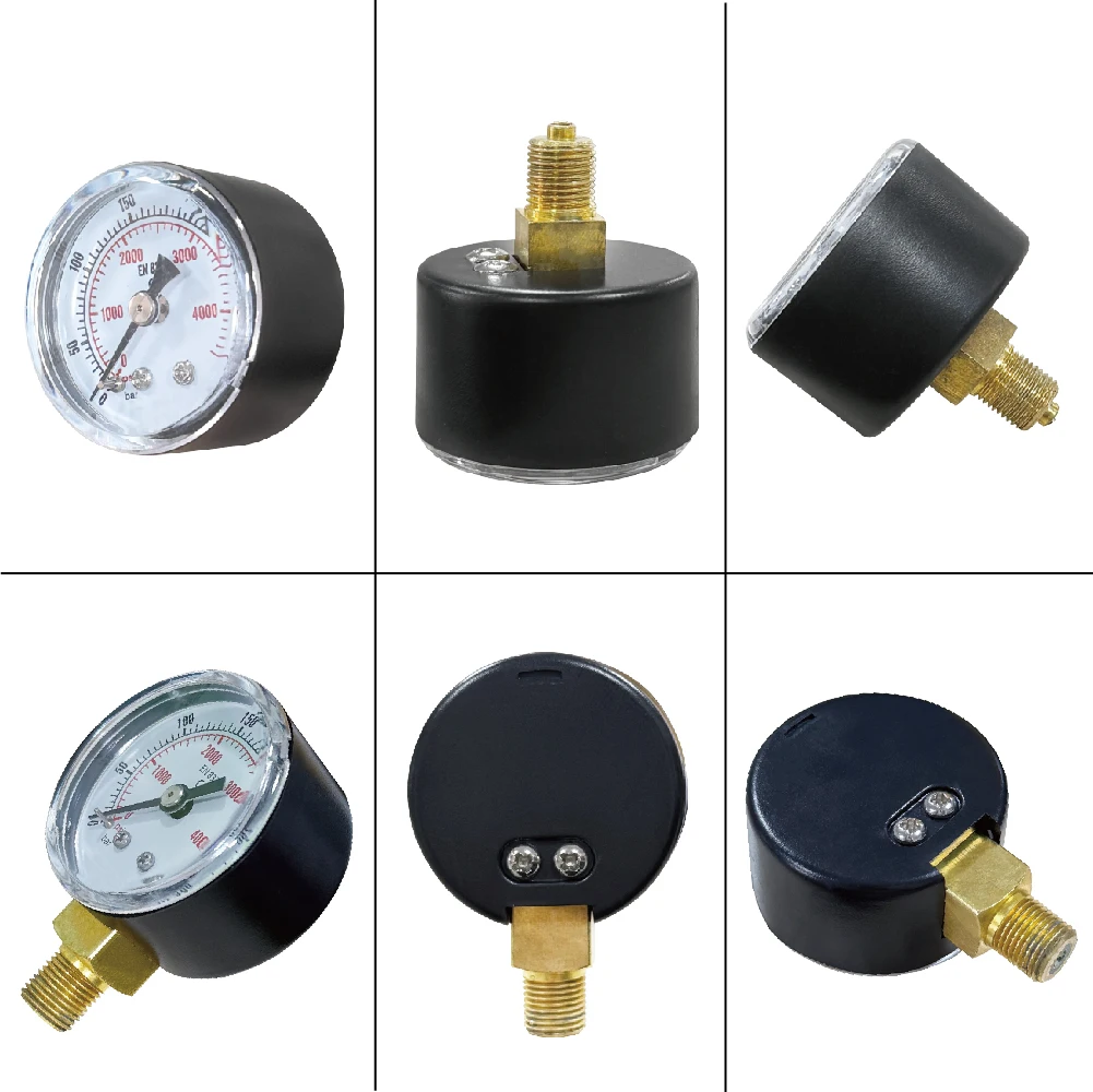 

FX accessory 1/8BSP threaded pressure gauge KI2.5% 4cm diameter HPA gauge, with two options: bottom threaded and back threaed
