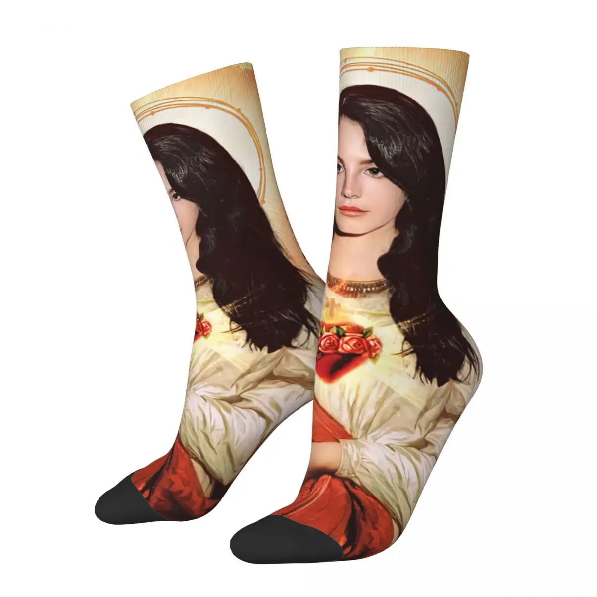 

Winter Warm Casual Women Men Saint Lana Del Rey Socks Breathable Crew Socks