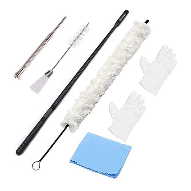 7 Pieces Set Saxophone Cleaning Brush Cleaning Rod Cleaning Cloth Brush Accessories Repair  Care Tools Tube Music Repair