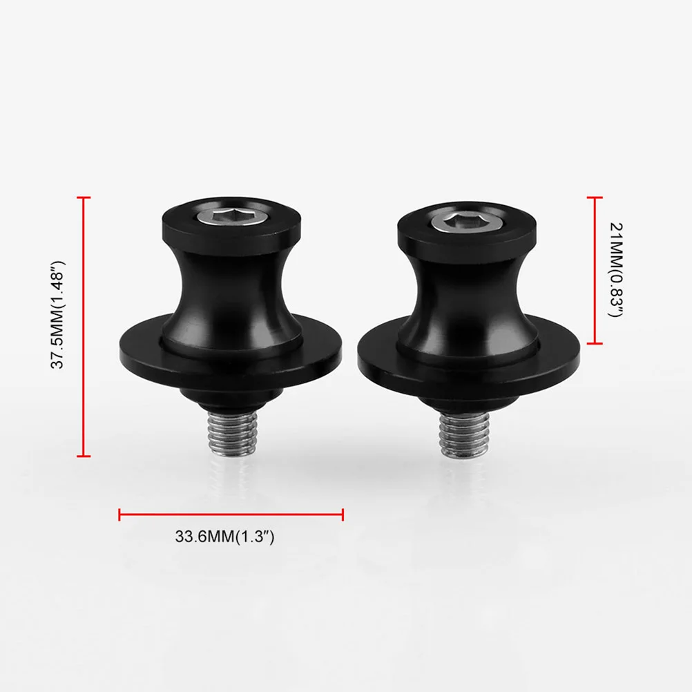 

2 Pcs Motorcycle Accessories Screws Mount CNC Aluminum Swingarm Spool Ring Stand