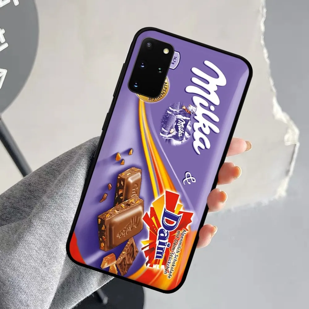 Chocolate Milka Box Phone Case For Samsung S 9 10 20 21 22 23 30 23plus lite Ultra FE S10lite Fundas