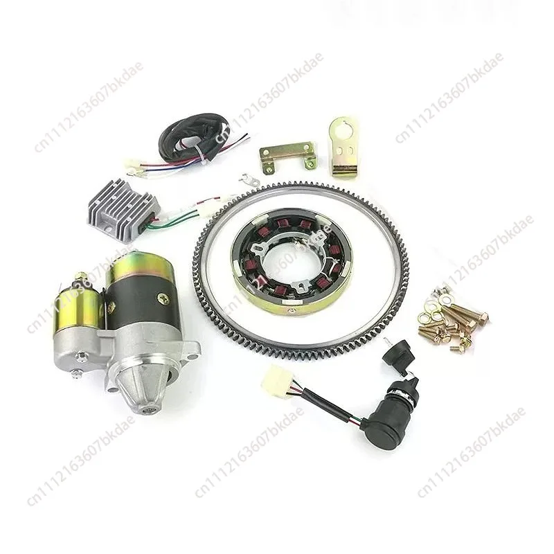 Micro-tillage Electromechanical Starter 186 Diesel Electromechanical Starter Modified 173F/178F/180F/188F Motor Complete Set