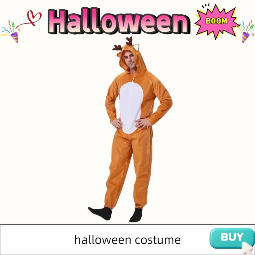 Pelele de reno de Navidad, disfraz de Cosplay, traje de actuación escénica