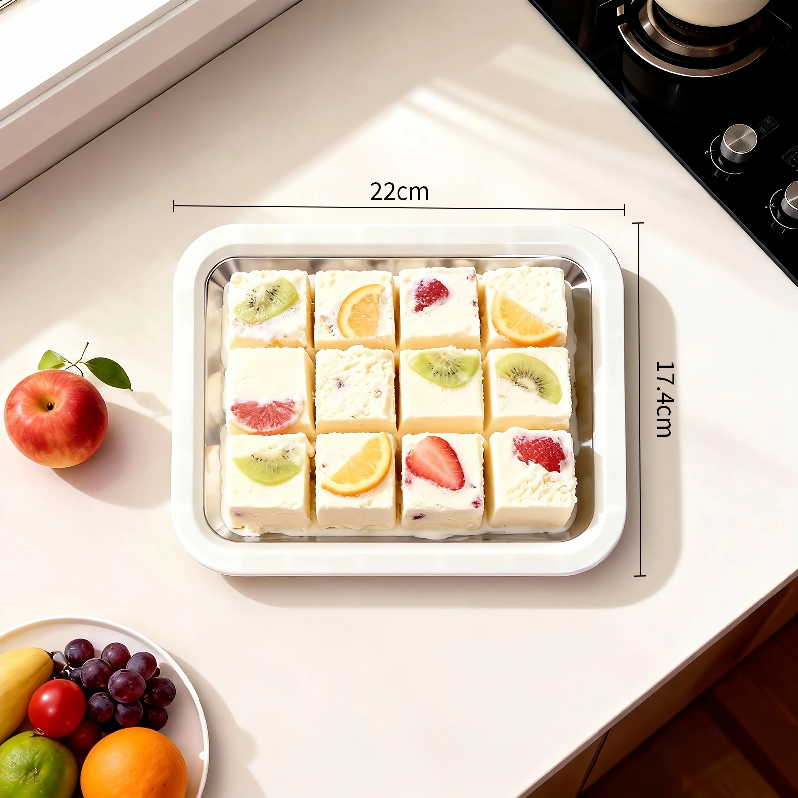 New Cordless Household Stir-Fry Ice Maker – Multi-Functional Yogurt & Ice Cream Maker Compact Slush Plate for Homemade Treats