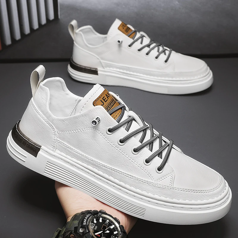 

Classic Men's Sneakers Platform Slip on Casual Shoes for Men Leather Sneakers New Comfort Flat Shoes Spring Men's Loafers Shoes