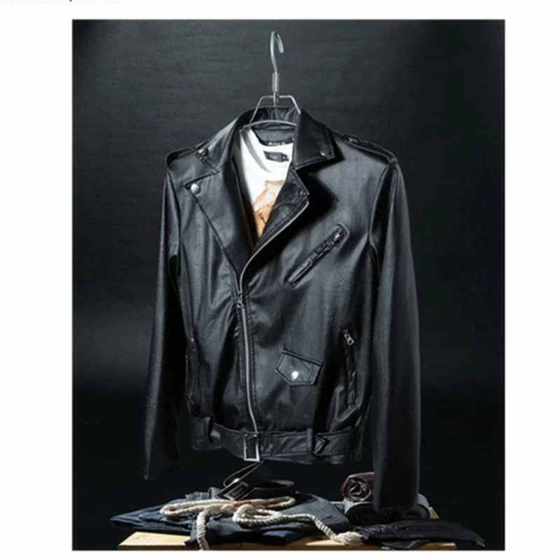 2024  Brand New Men's Leather Jacket Men Jackets Overcoat For Male Outer Wear Man Leather Coat Clothing Garment