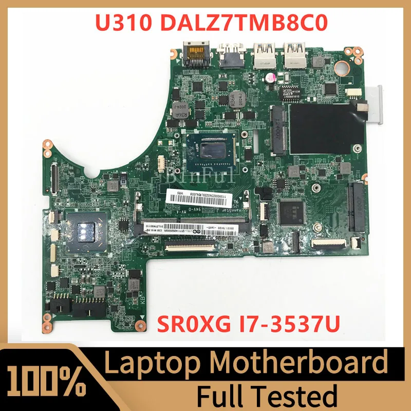 

DALZ7TMB8C0 Mainboard For lenovo Ideapad U310 Laptop Motherboard With SR0XG I7-3537U CPU SLJ8C 100% Full Tested Working Well